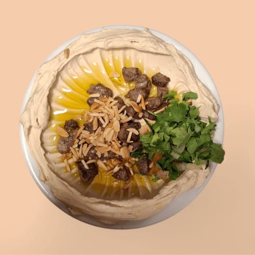 Hummus mit Fleisch